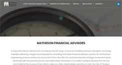 Desktop Screenshot of mathesonadvisors.com